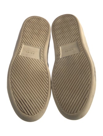 Amiri Leather Colorblock Pattern Sneakers