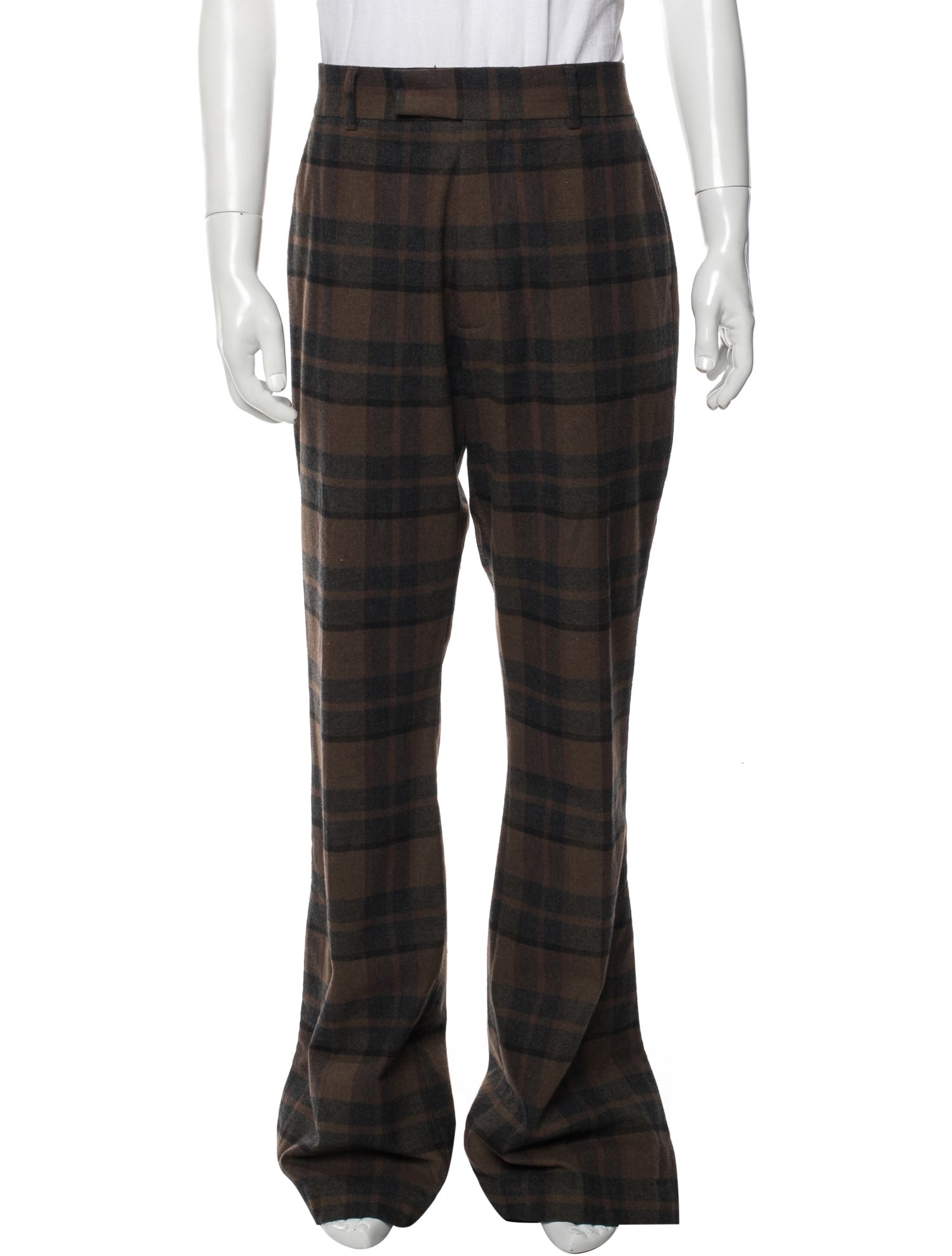 Amiri Plaid Print Pants
