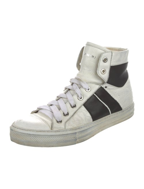 Amiri Leather Printed Sneakers