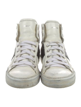 Amiri Leather Printed Sneakers