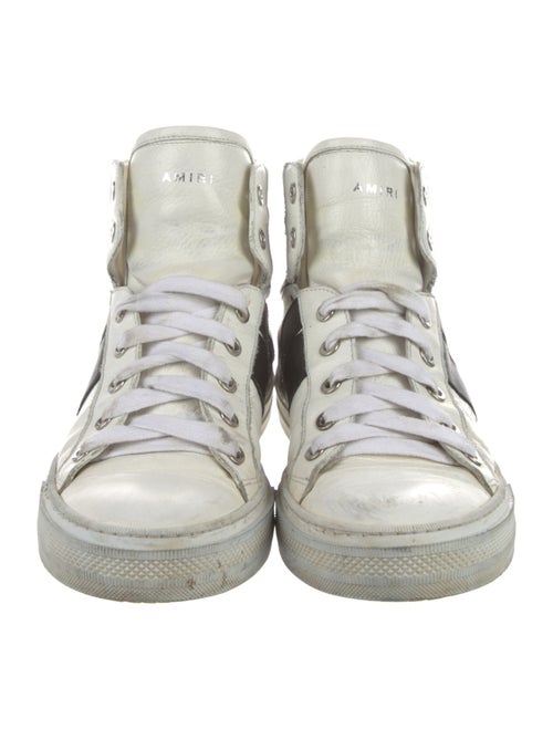 Amiri Leather Printed Sneakers