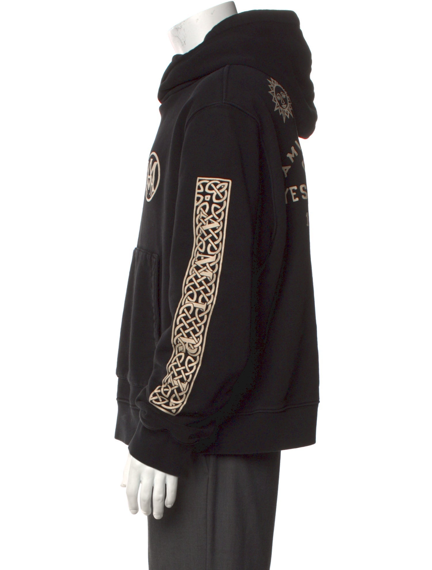 Amiri Graphic Print Crew Neck Hoodie