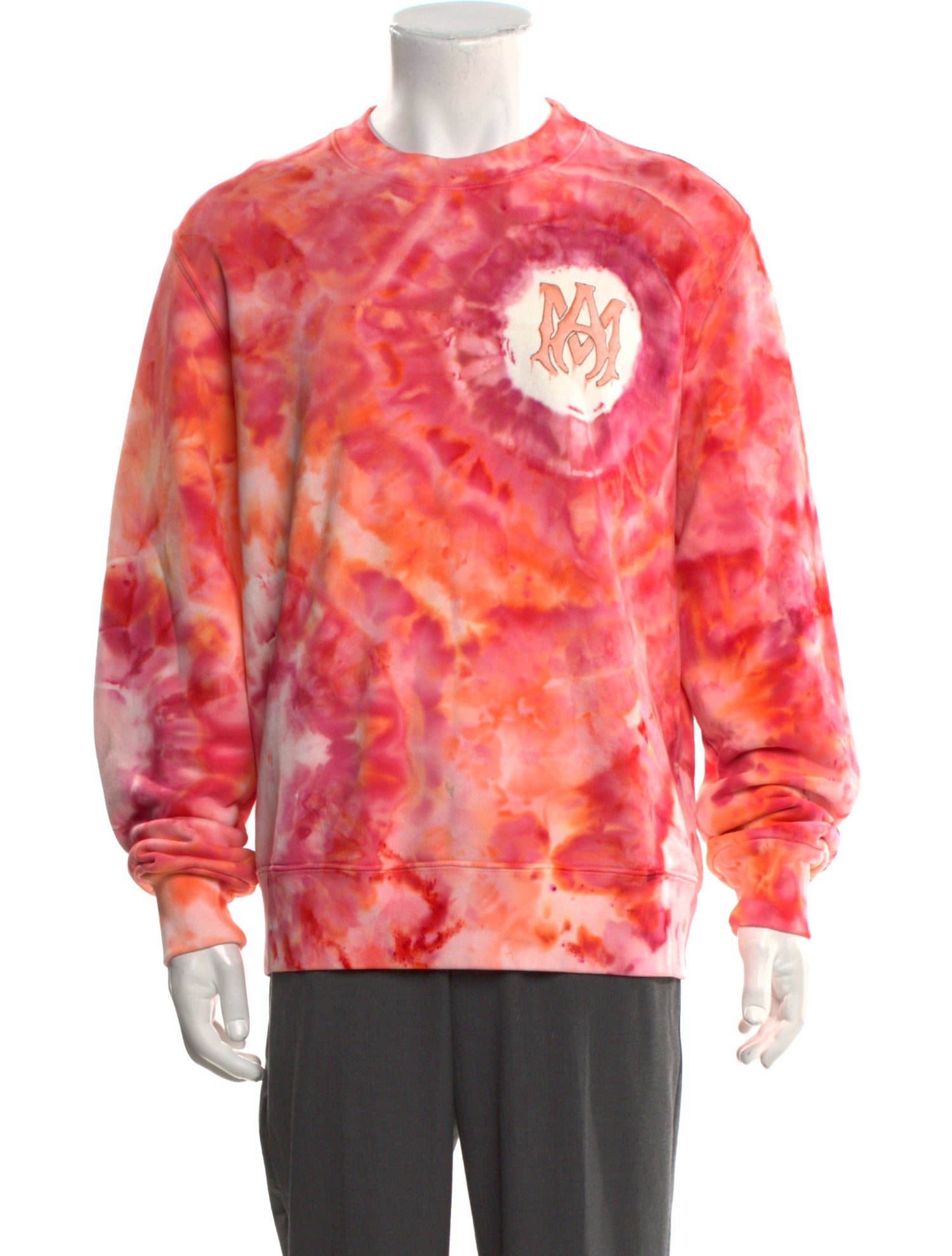 Amiri Tie-Dye Print Crew Neck Sweatshirt