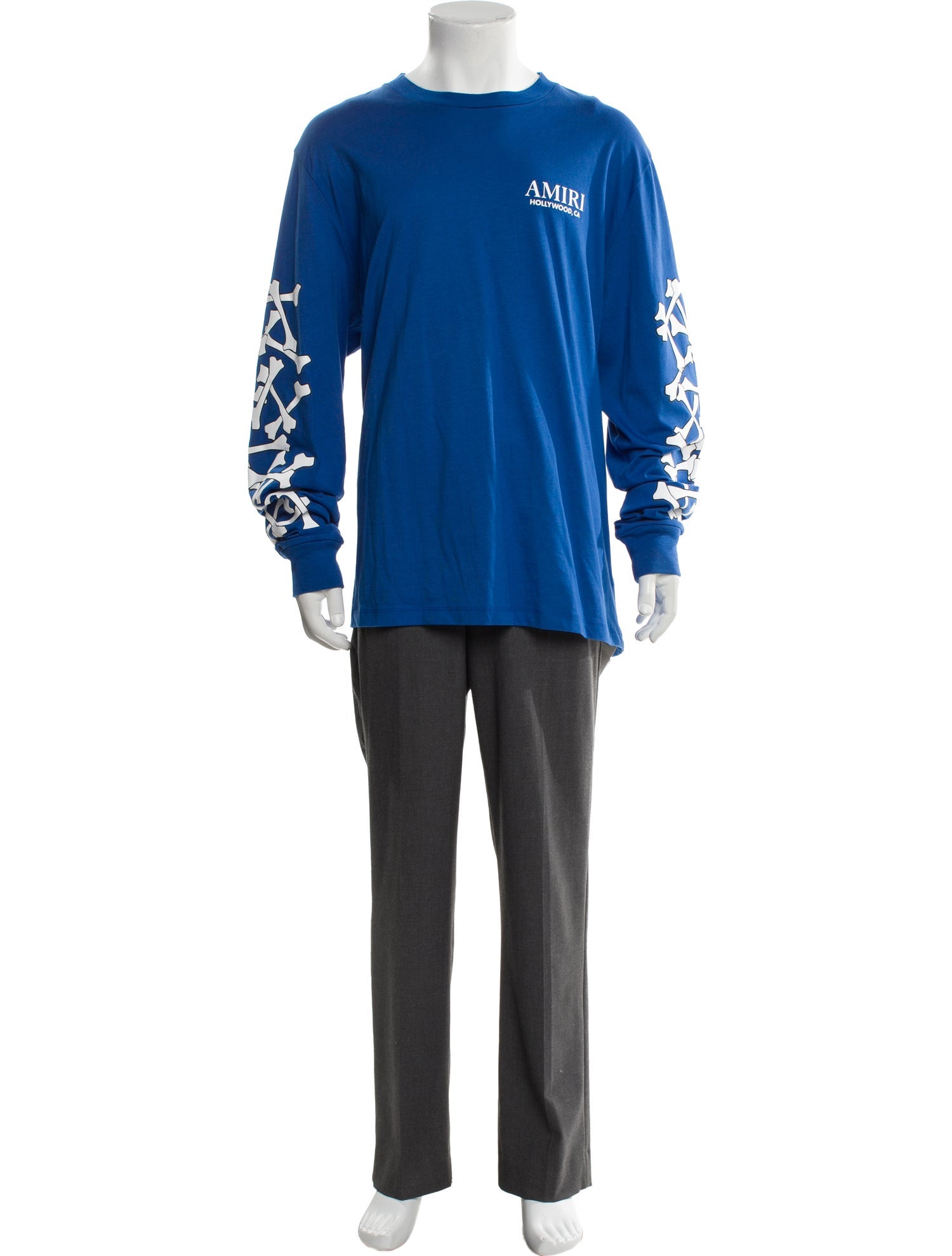 Amiri Graphic Print Crew Neck Henley