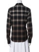 Amiri Plaid Print Long Sleeve Button-Up Top