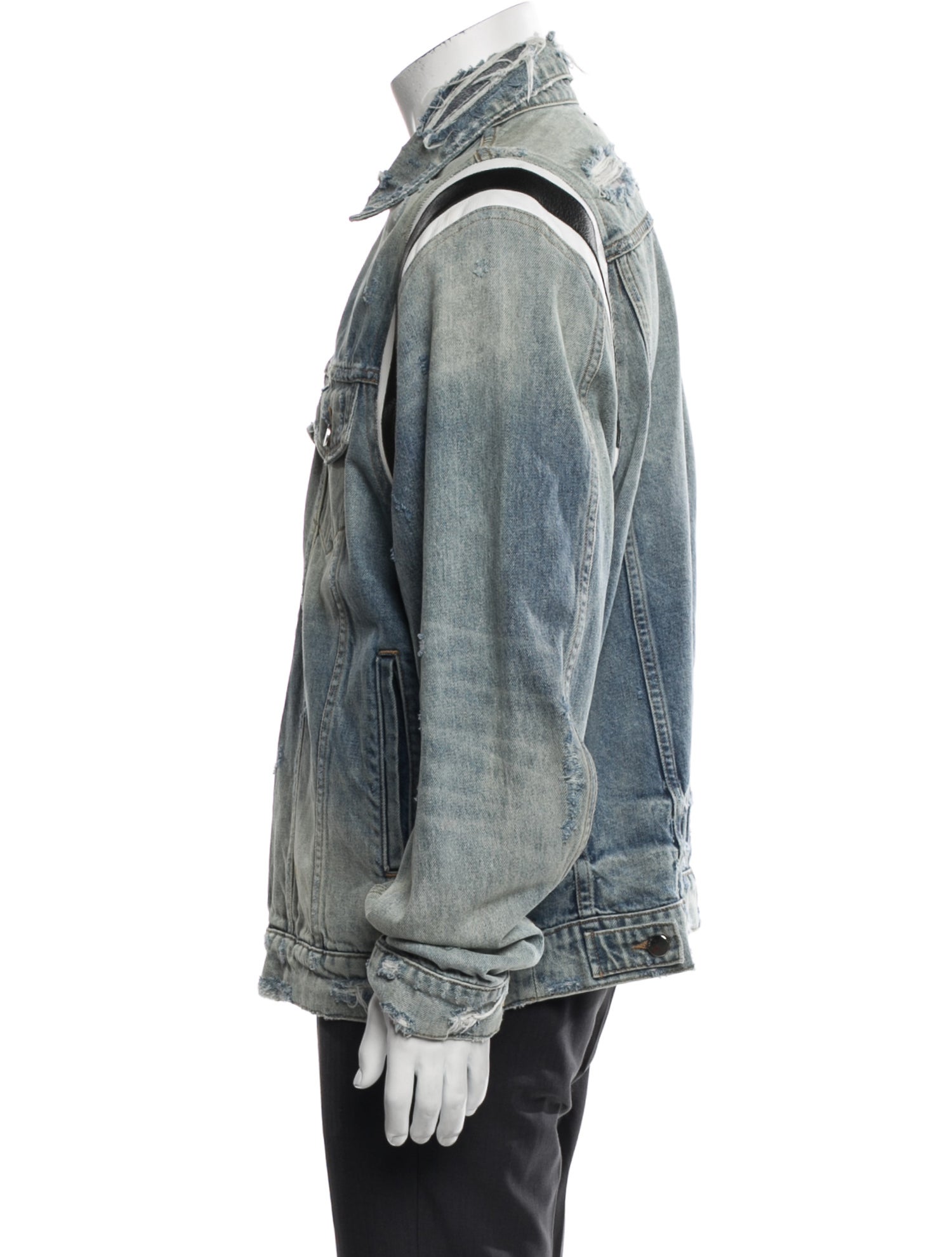 Amiri Colorblock Pattern Denim Jacket