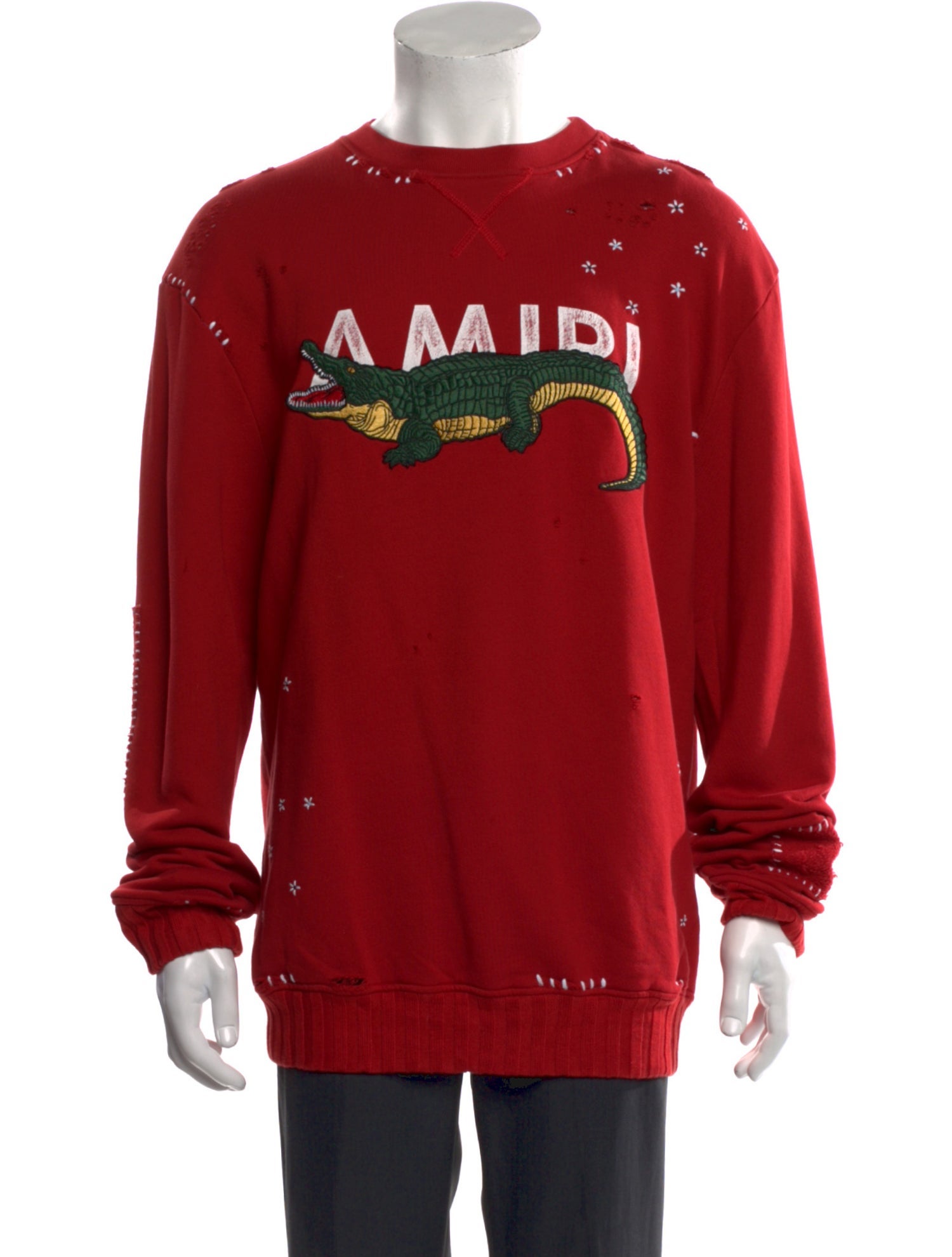 Amiri Graphic Print Crew Neck Pullover