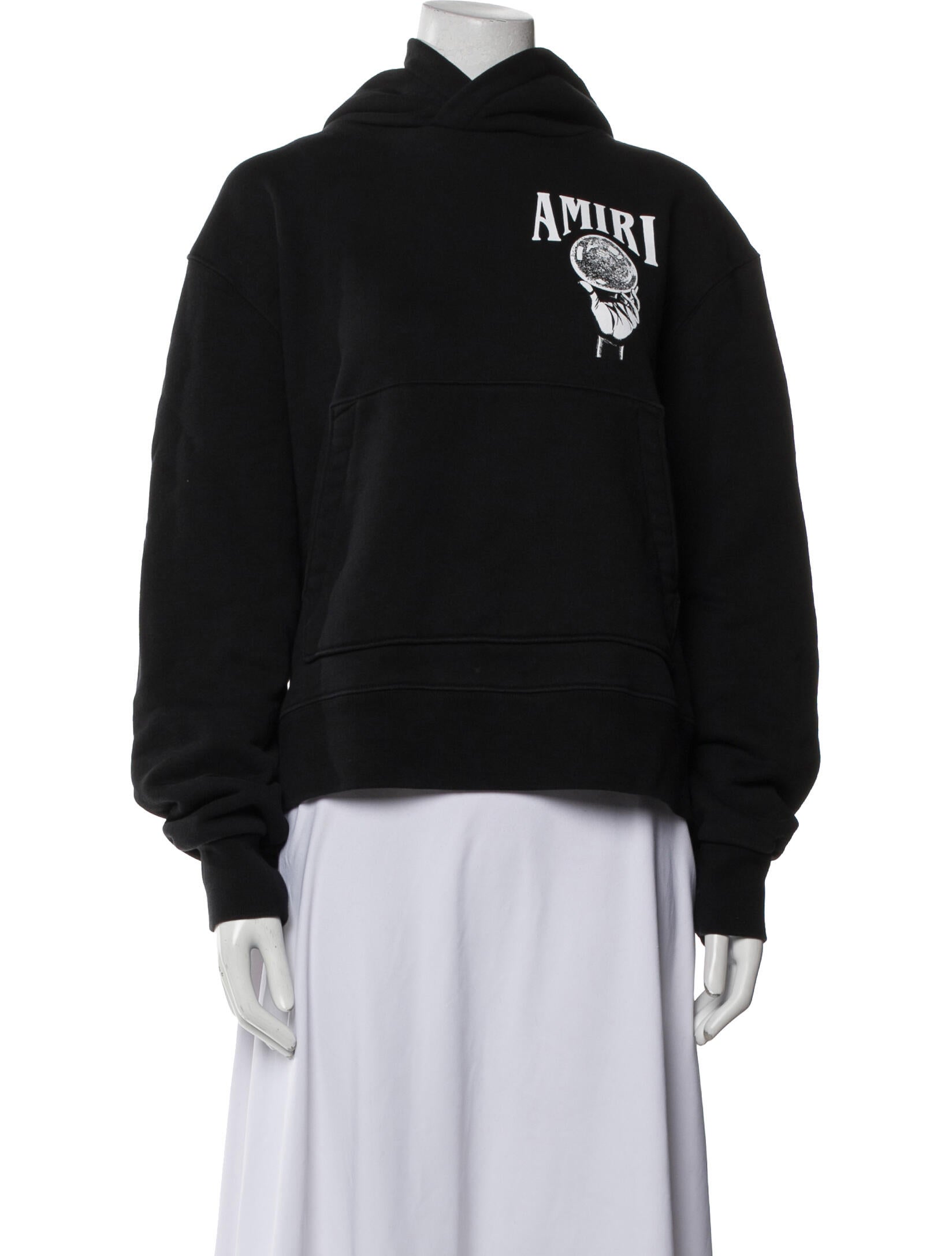 Amiri Graphic Print Mock Neck Sweatshirt
