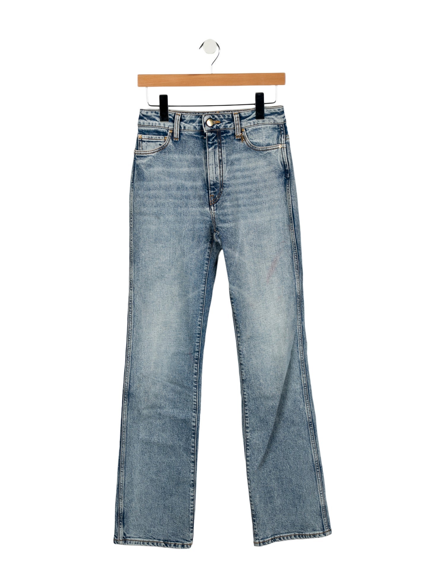 Amiri Mid-Rise Straight Leg Jeans