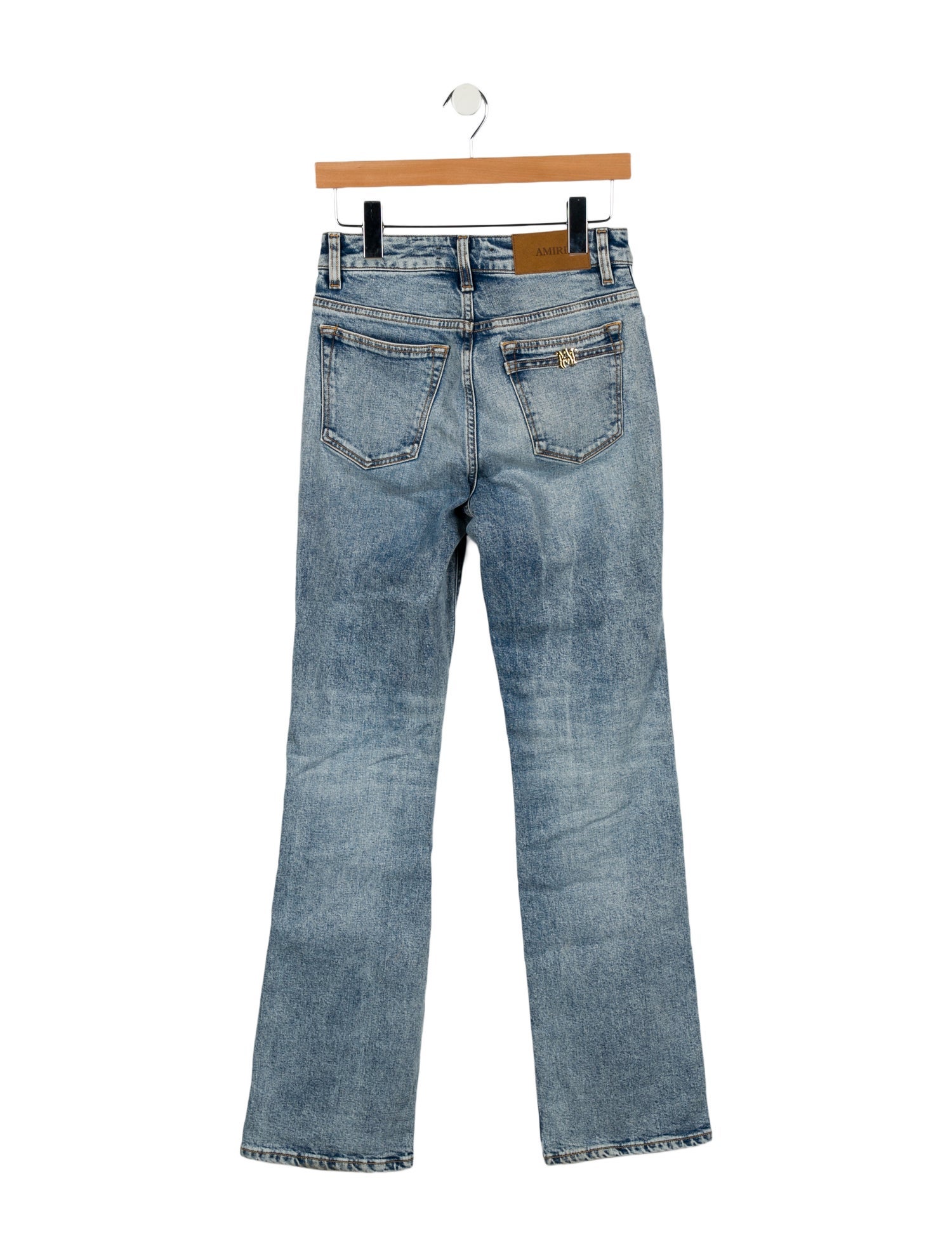 Amiri Mid-Rise Straight Leg Jeans