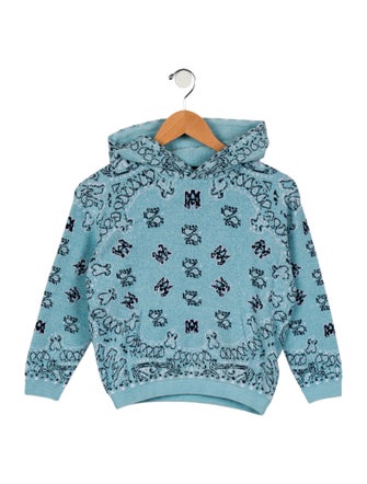 Amiri Boys' Bandana Print Hoodie
