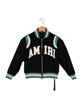 Amiri Boys' Logo Collegiate Bomber Jacket