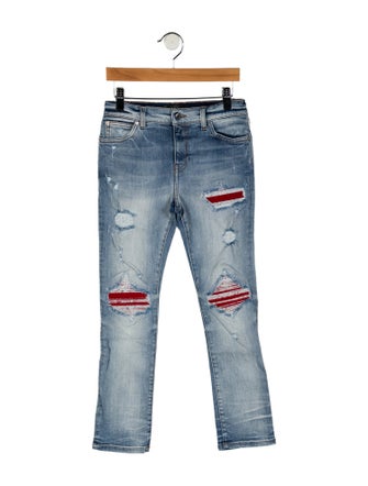 Amiri Boys' Distressed MX1 Jeans