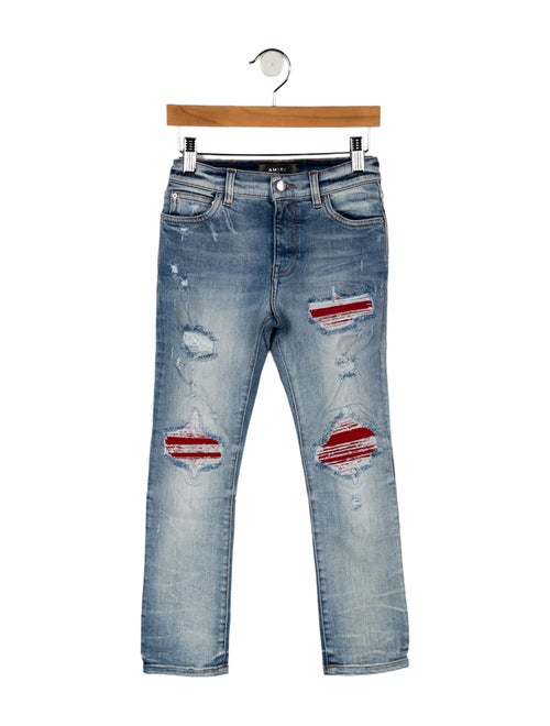 Amiri Boys' Distressed MX1 Jeans
