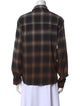 Amiri Plaid Print Long Sleeve Button-Up Top