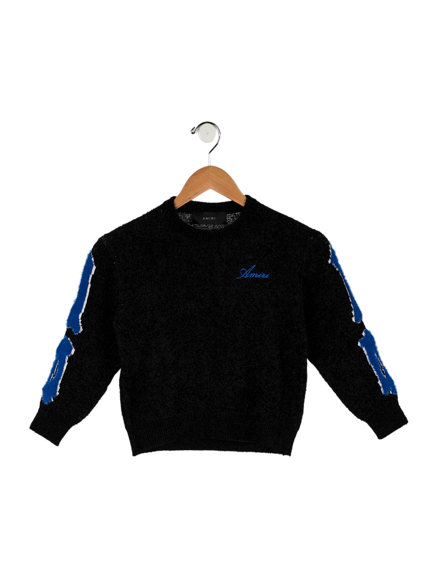 Amiri Boys' Logo Knit Crewneck Sweater