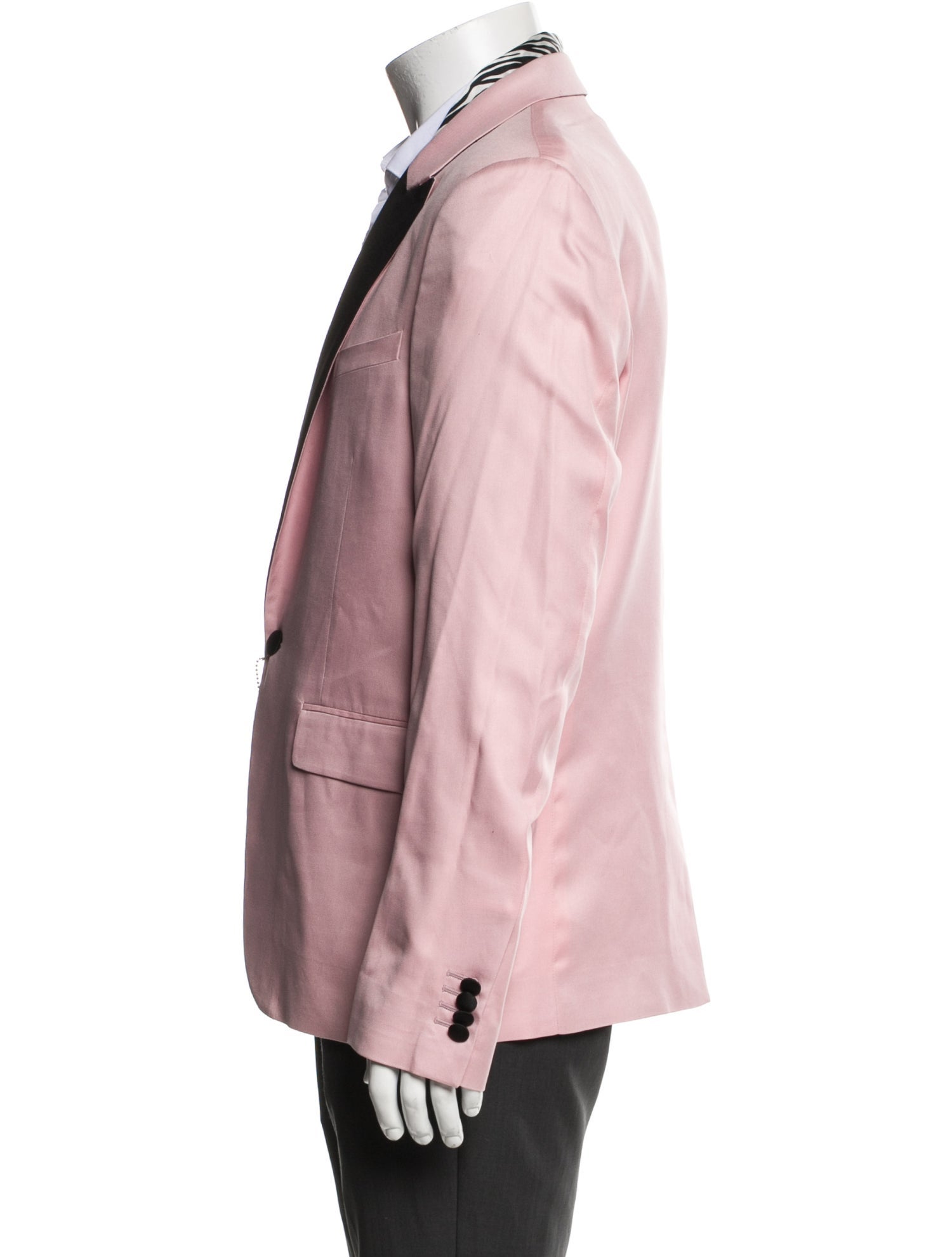 Amiri Silk Colorblock Pattern Blazer