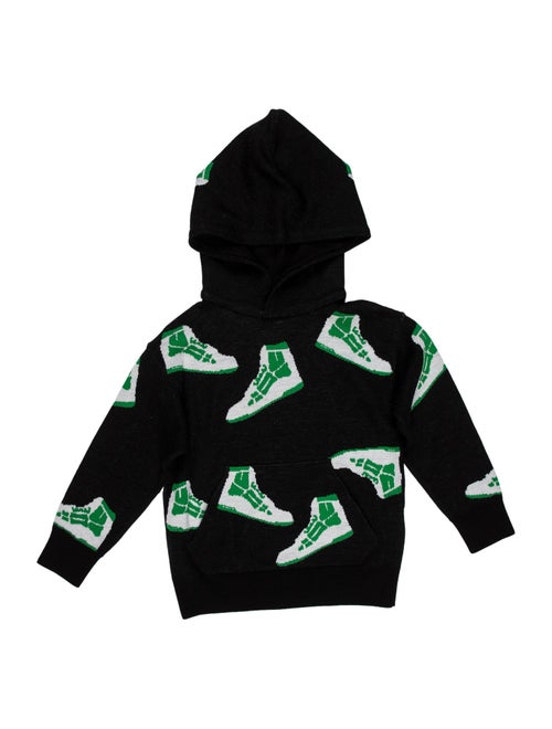 Amiri Boys' 2-6Y Black Pattern Printed Hoodie
