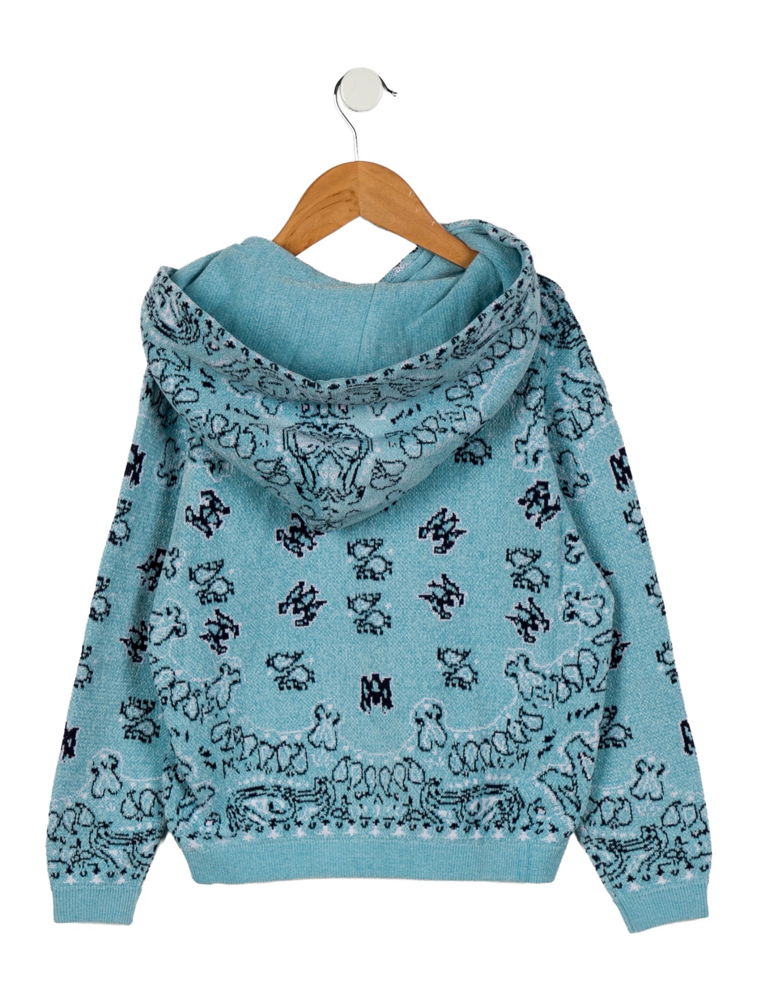 Amiri Boys' 2-6Y Blue Pattern Printed Hoodie