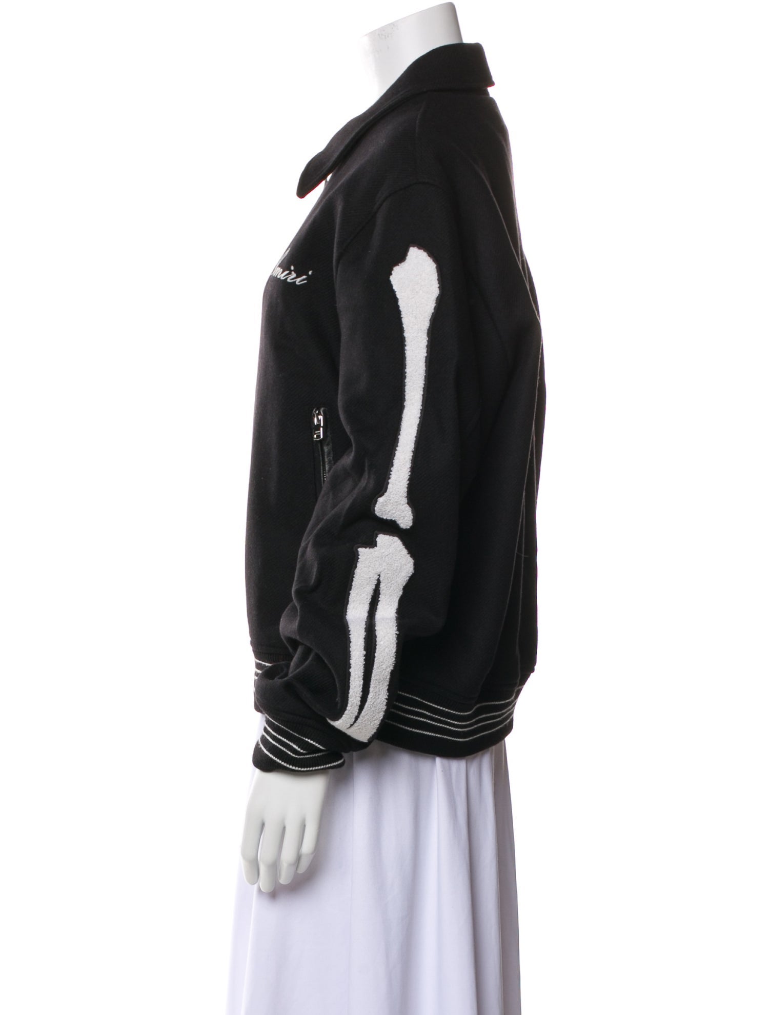 Amiri Wool Striped Varsity Jacket w/ Tags