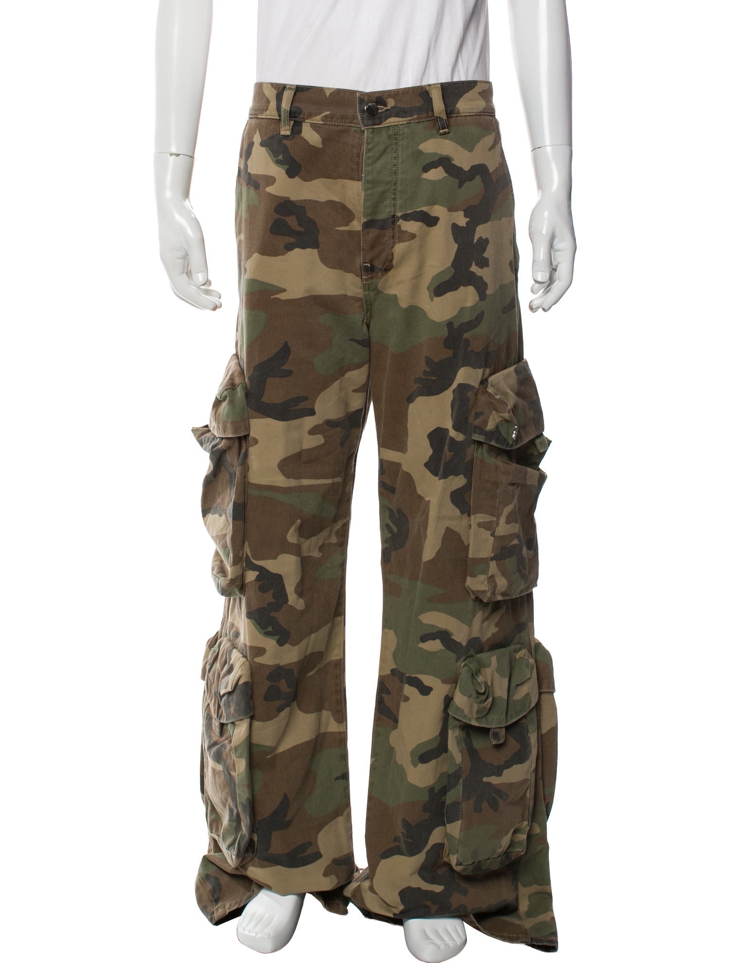 Amiri Camouflage Print Cargo Pants