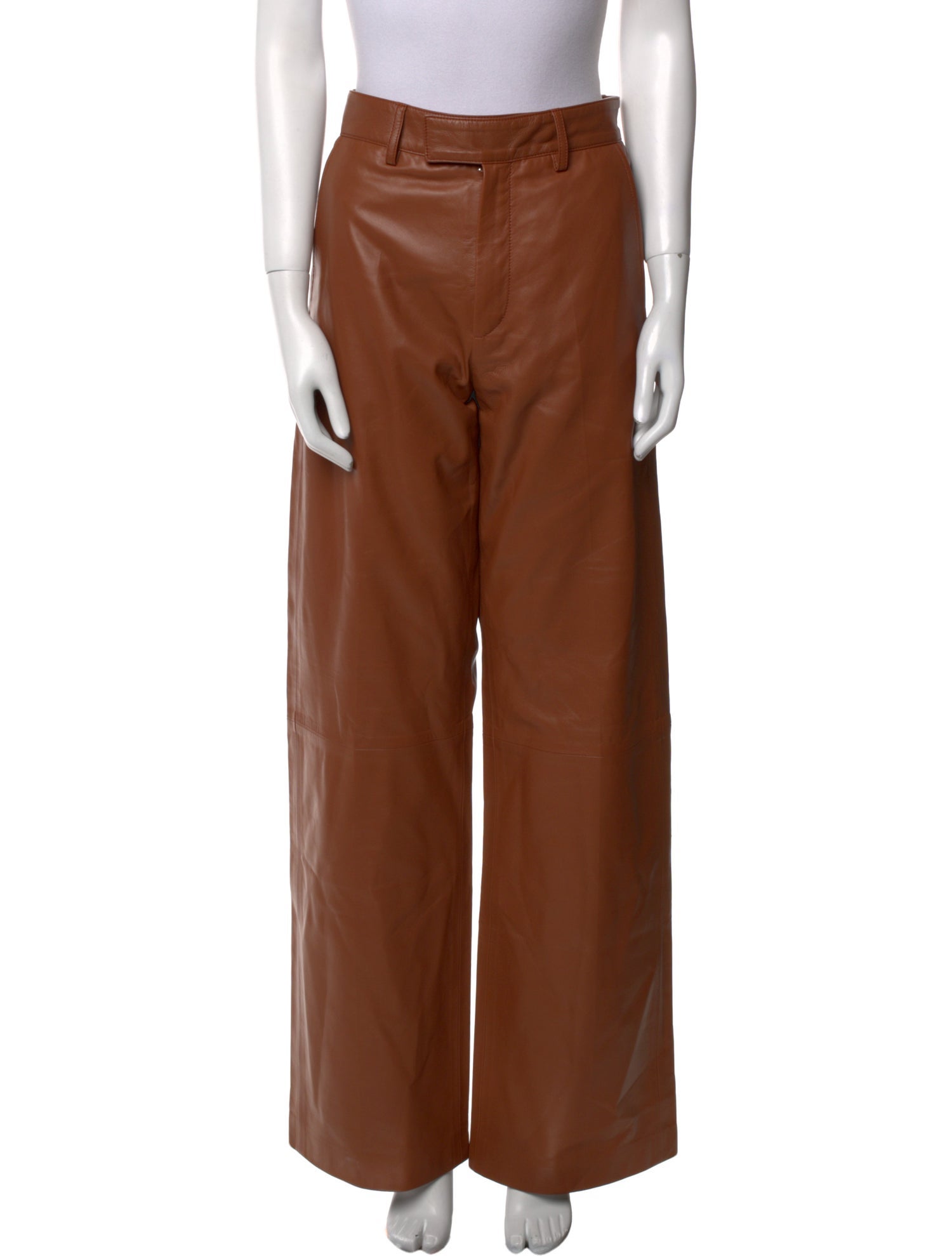 Amiri Leather Wide Leg Pants