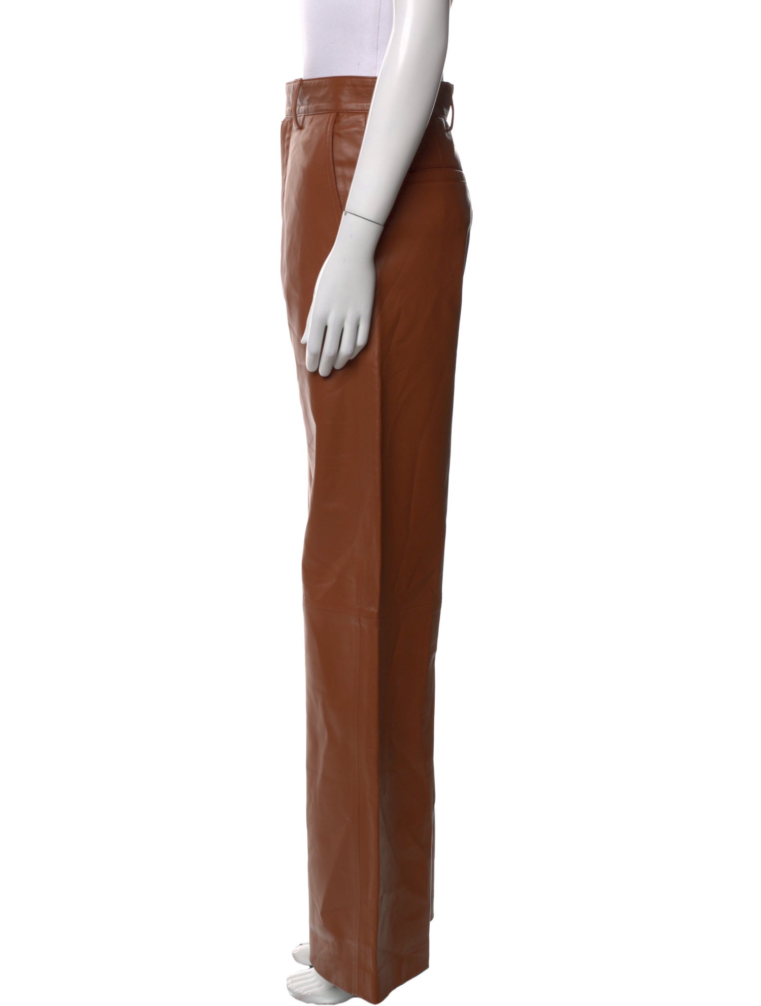 Amiri Leather Wide Leg Pants