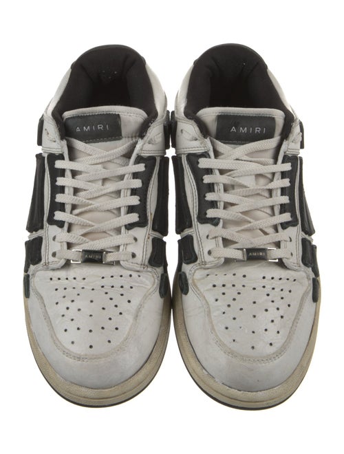 Amiri Leather Colorblock Pattern Sneakers