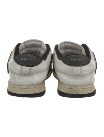 Amiri Leather Colorblock Pattern Sneakers