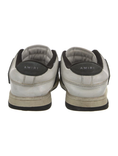 Amiri Leather Colorblock Pattern Sneakers