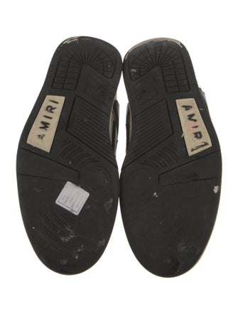 Amiri Leather Colorblock Pattern Sneakers