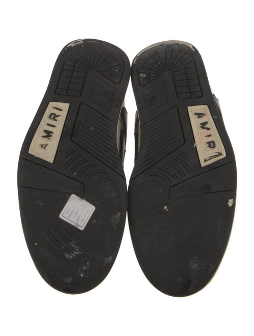 Amiri Leather Colorblock Pattern Sneakers