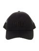 Amiri Black Pattern Printed Branded Trucker Hat