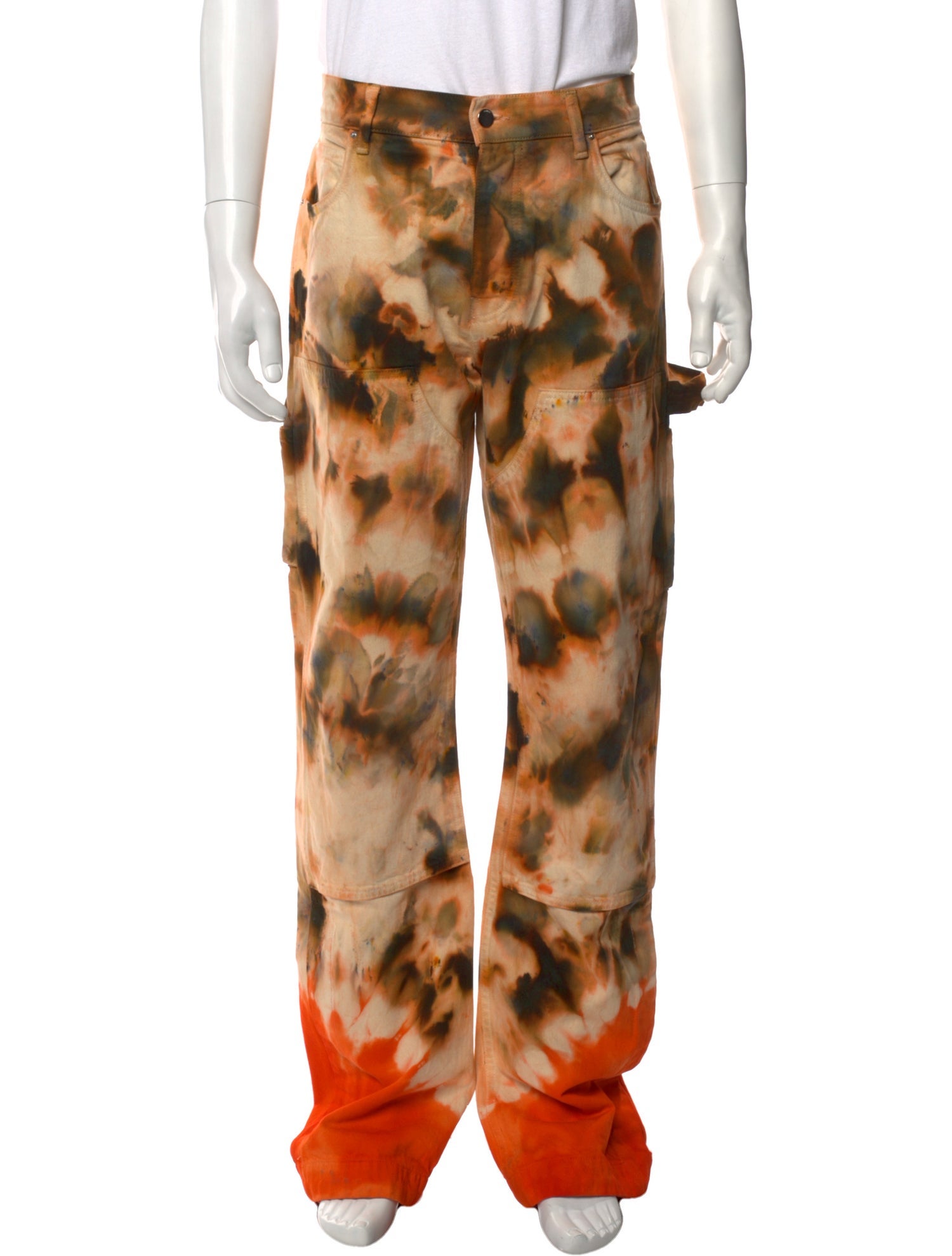 Amiri Tie-Dye Print Cargo Pants
