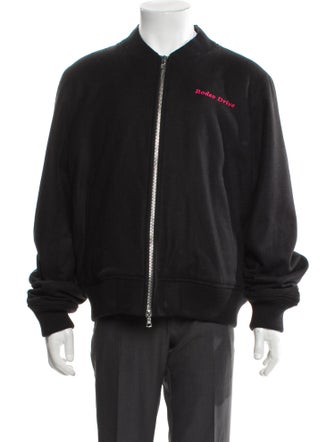 Amiri Silk Graphic Print Bomber Jacket