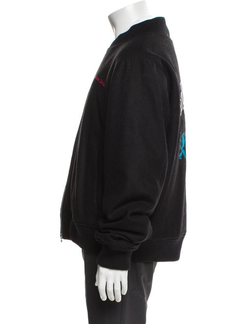 Amiri Silk Graphic Print Bomber Jacket