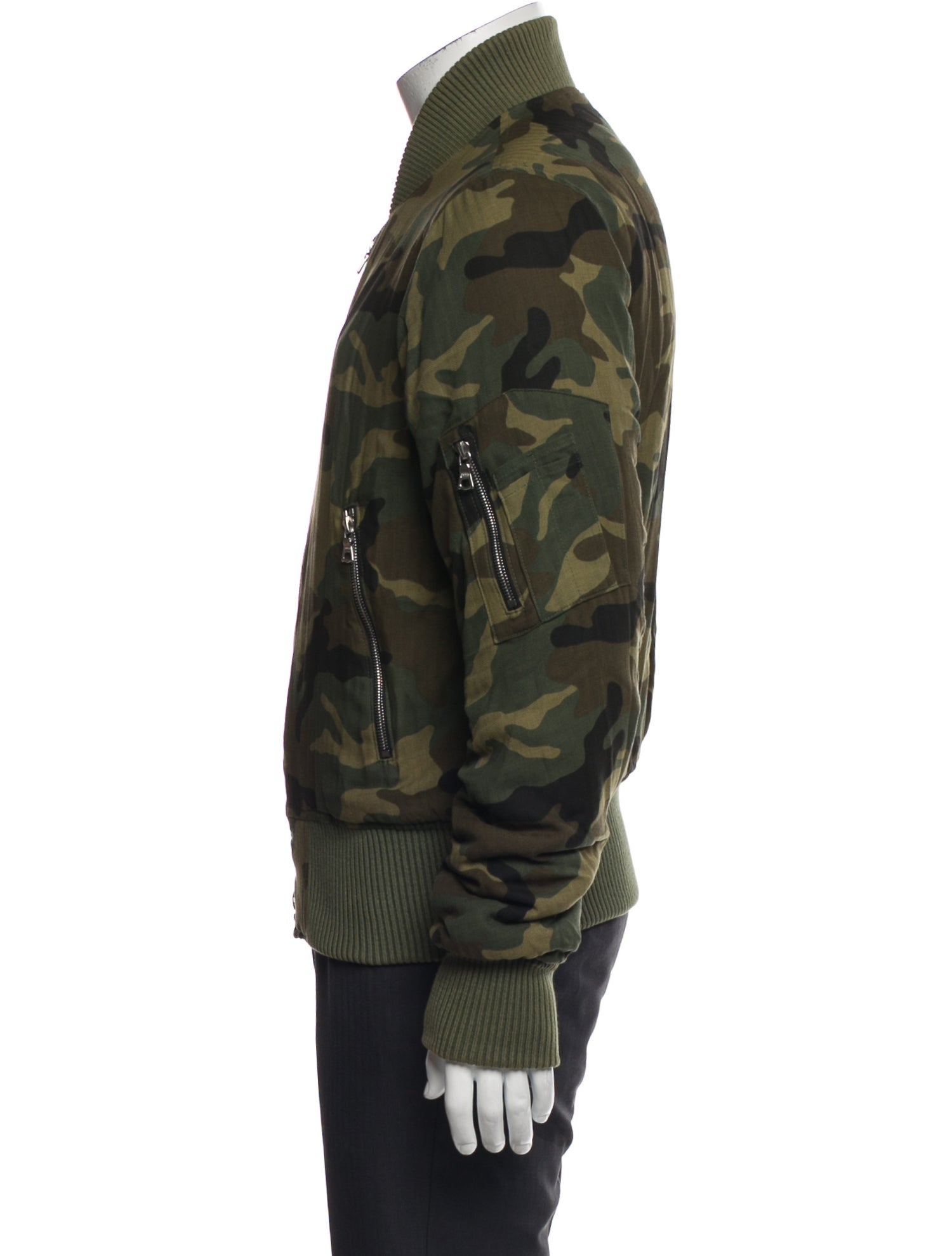 Amiri Camouflage Print Bomber Jacket