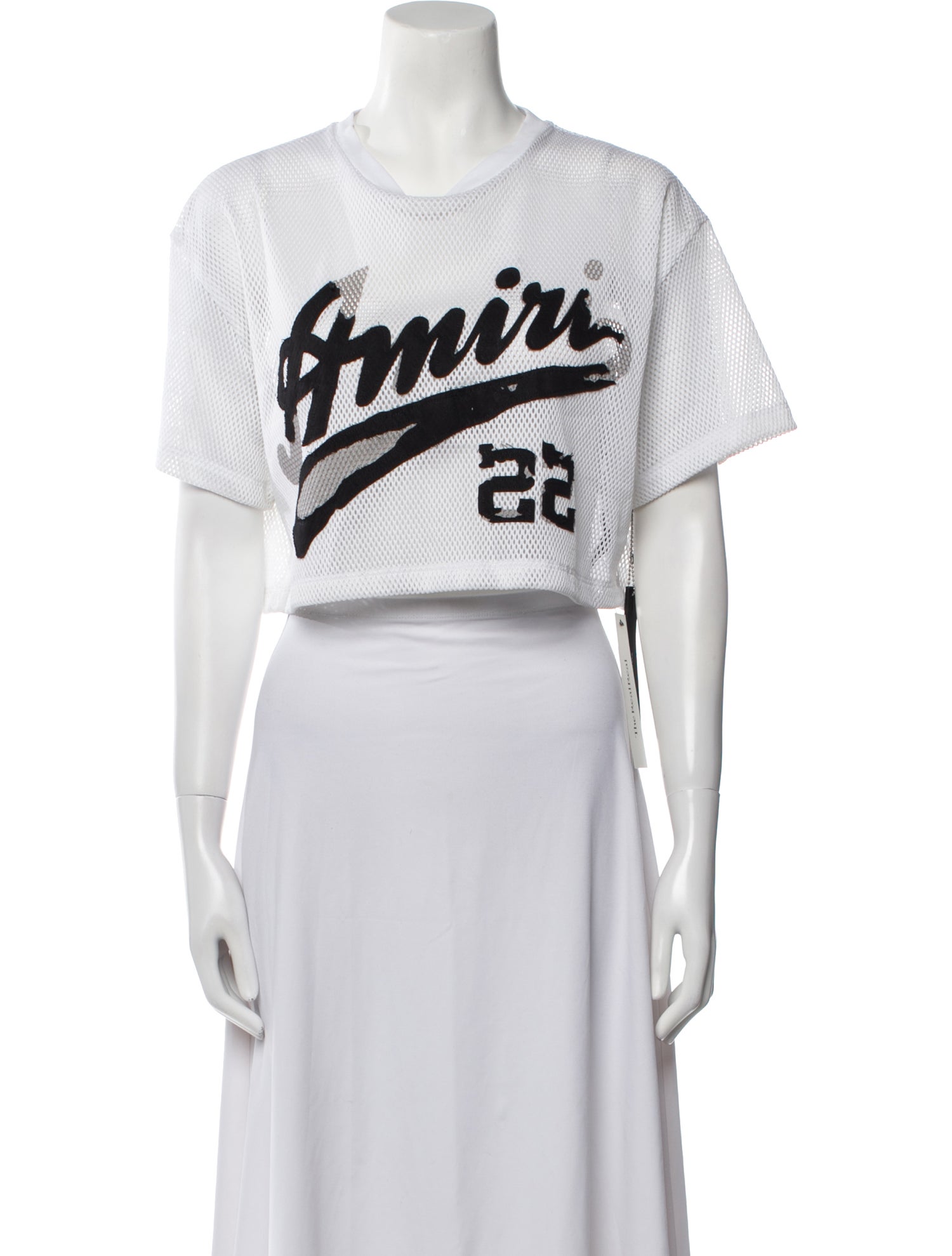 Amiri Graphic Print Crew Neck Crop Top w/ Tags