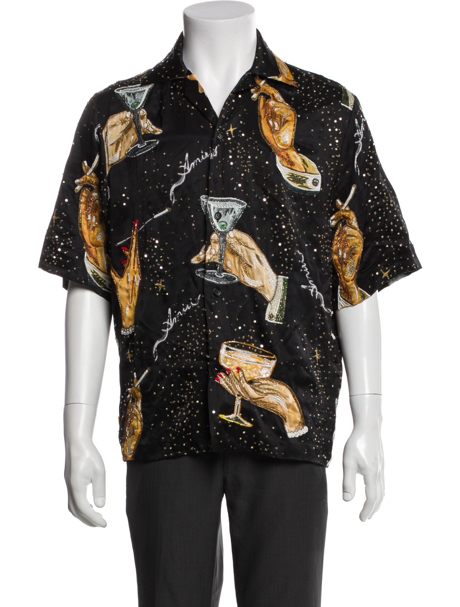 Amiri Silk Printed Shirt