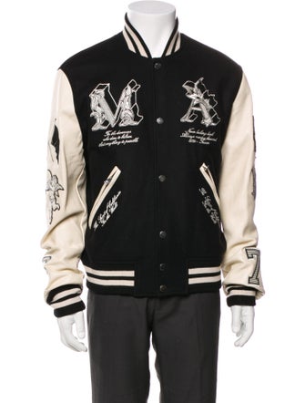 Amiri Wool Striped Varsity Jacket