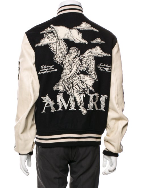 Amiri Wool Striped Varsity Jacket