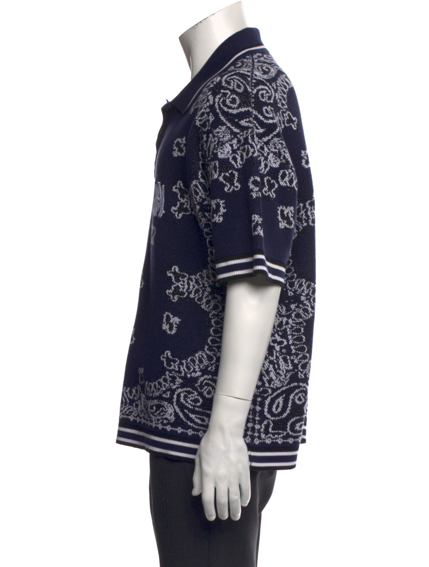 Amiri Printed Three-Quarter Sleeve Shirt