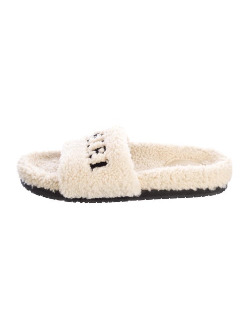 Amiri Fur Fur Trim Slides