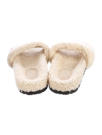 Amiri Fur Fur Trim Slides