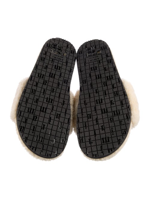 Amiri Fur Fur Trim Slides