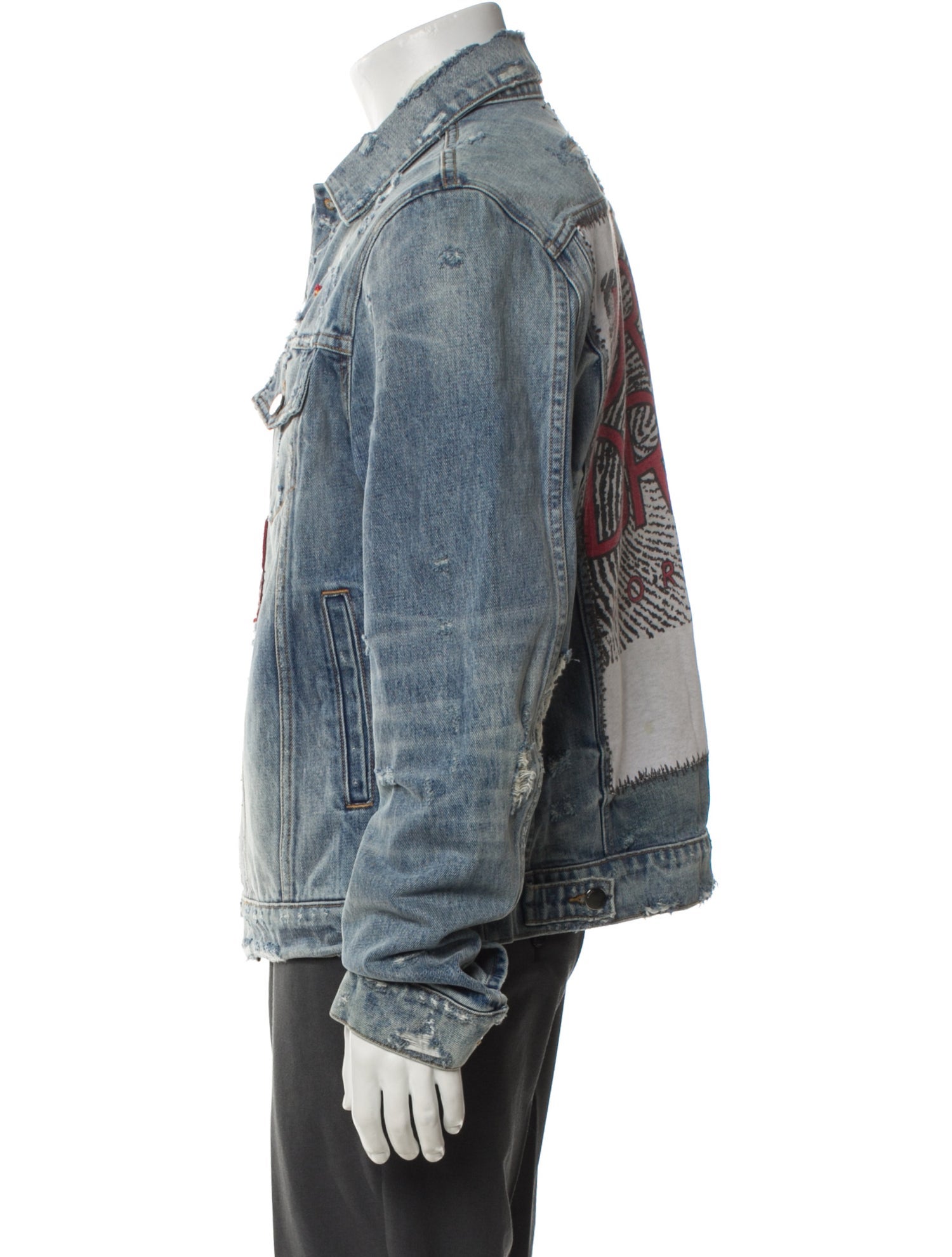 Amiri Graphic Print Denim Jacket