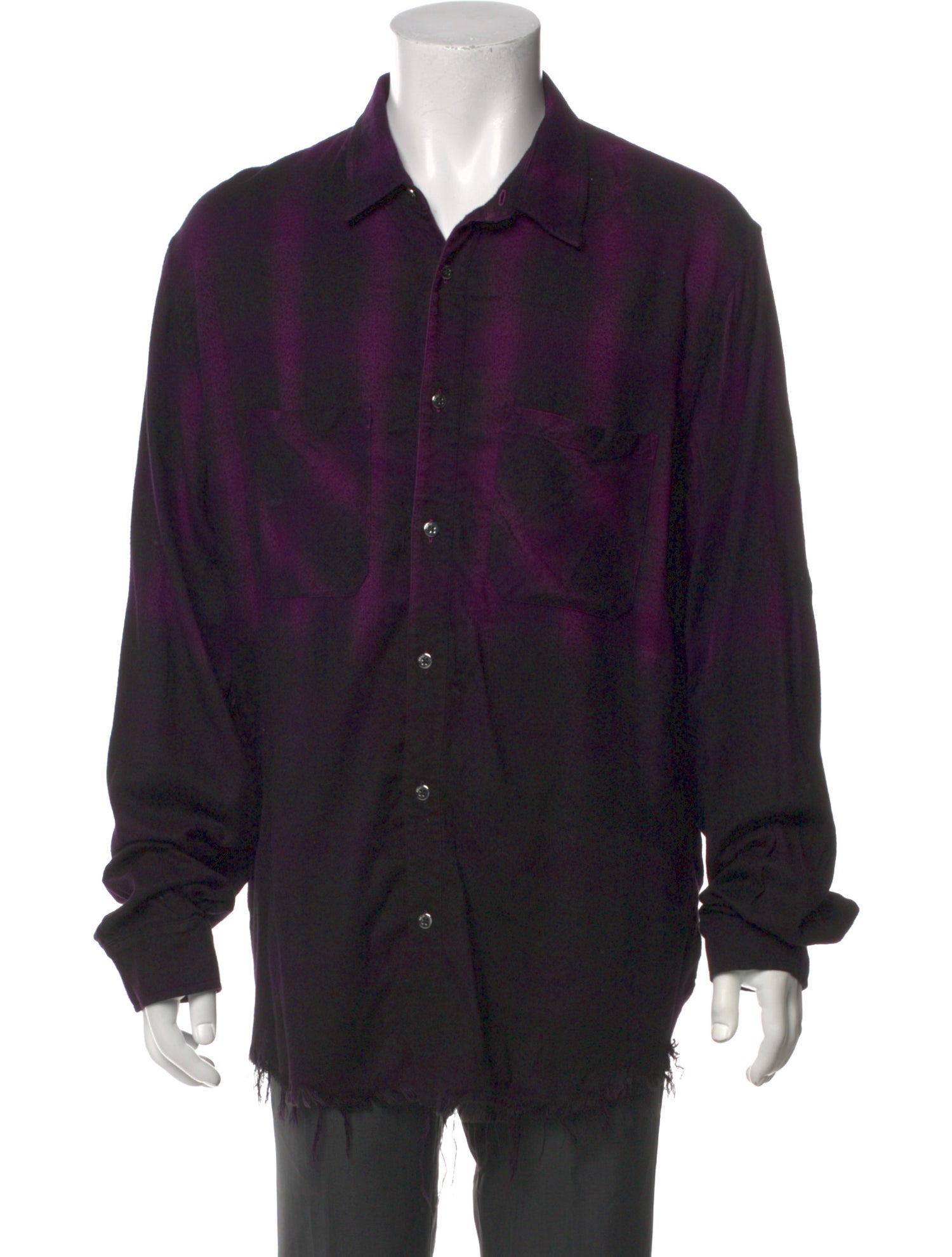 Amiri Tie-Dye Print Long Sleeve Shirt