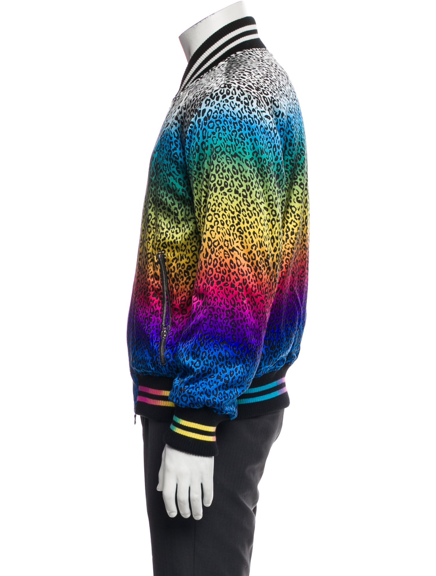 Amiri Silk Animal Print Bomber Jacket