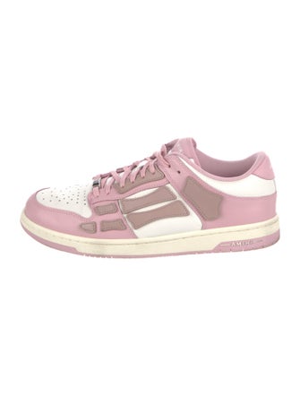 Amiri Leather Colorblock Pattern Sneakers