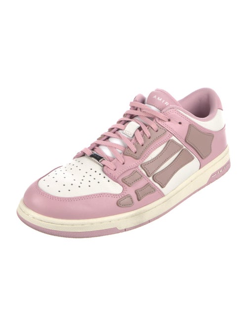 Amiri Leather Colorblock Pattern Sneakers